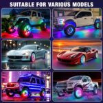Tavaray 4PCS 14" Double Sided RGB LED Wheel Ring Lights with APP & Remote Control, 178+DIY Dynamic Modes w/Turn Signal Braking and Reverse Function Wheel Lights for Trucks Pickups Cars Offroad - Image 8