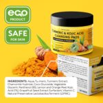 Turmeric Kojic Acid Cleansing Pads for Face - Exfoliating Sponges with Vitamin C & Lemon - Foaming Facial Wash for Glowing Skin & Uneven Tone Support - Gentle Daily Scrub - Image 10