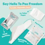 Disposable Female Urination Device, Pack of 10 Portable Urinal for Women, Travel Essential Pee Cup for Public Toilets, Trips Camping Hiking & Outdoor Activities, Easy to Use & Foldable Female Urinal - Image 5