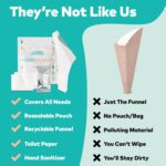 Disposable Female Urination Device, Pack of 10 Portable Urinal for Women, Travel Essential Pee Cup for Public Toilets, Trips Camping Hiking & Outdoor Activities, Easy to Use & Foldable Female Urinal - Image 9