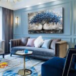 Lapremoly Framed Wall Decor For Living Room Wall Art For Office Bedroom Decor Tree Panoramic Landscape Wall Paintings Canvas Prints Textured Abstract Pictures Artwork Modern Home Decorations - Image 3