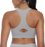3-Pack High Impact Racerback Sports Bras for Women - Padded Wirefree Workout Bra for Fitness Gym Yoga - Image 3