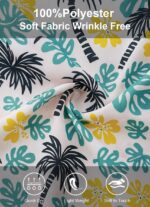 Hawaiian Shirt for Men Short Sleeve Floral Palm Button Down Tropical Vacation Beach Shirt - Image 6