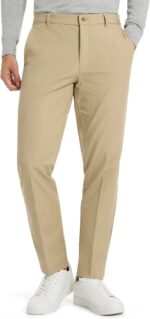 Michael Kors Men’s Bedford Classic Fit Dress Pants | Stretch Fabric Chino Pant | Kahki Pant for Business & Casual Wear - Image 3