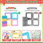 Toddler Girl Toys, Magnetic Tiles 44pcs, Birthday Gifts Ideas for Girls Age 3-5, Magnetic Building Blocks, Magnet STEM Montessori Toddler Kids Christmas Toys Gifts for 3 4 5 6 7 Year Old Girls - Image 4