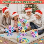 Toddler Girl Toys, Magnetic Tiles 44pcs, Birthday Gifts Ideas for Girls Age 3-5, Magnetic Building Blocks, Magnet STEM Montessori Toddler Kids Christmas Toys Gifts for 3 4 5 6 7 Year Old Girls - Image 8