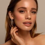 Ritach Chain Earrings for Women Trendy Sterling Silver Post Gold Silver Huggie Chain Dangle Drop Earrings for Sensitive Ears - Image 3