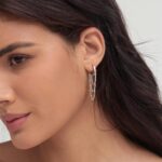 Ritach Chain Earrings for Women Trendy Sterling Silver Post Gold Silver Huggie Chain Dangle Drop Earrings for Sensitive Ears - Image 4