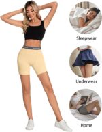 HOTGIFT Womens Boxer Shorts Cotton Boyshorts Underwear Anti Chafing Bike Shorts 4 Pack - Image 5