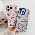 for iPhone 16 Pro Max Case, Vintage Camo Pattern Design for Men Boys Teens, Cool Camouflage Shockproof Protective Cover for Girls Women - Pink - Image 6
