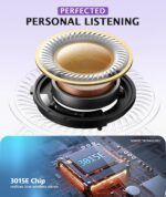 LC-dolida Sleep Mask with Headphones Bluetooth 5.4, 3D Sleeping Headphones for Side Sleepers Bluetooth Sleep Mask Blackout Bluetooth Eye Mask for Sleeping Travel Meditation Men Women - Image 10
