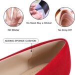 MUSSHOE Black Flats for Women Pointed Toe-Comfortable Business Casual Work Shoes, Dressy Suede Slip On with Memory Foam for Office, Teacher & Standing All Day - Image 4