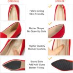 MUSSHOE Black Flats for Women Pointed Toe-Comfortable Business Casual Work Shoes, Dressy Suede Slip On with Memory Foam for Office, Teacher & Standing All Day - Image 7