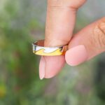 STORYJEWELLERY Minimalist Ocean Wave Rings for Women, Silver Gold Plated Dainty Up and Down Wave Rings for Mother Daughter Friends, Birthday Christmas Valentines Jewelry Gifts for Her - Image 4