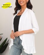 Argstar Women's 3/4 Sleeve Cardigan (S-3XL) - Image 3