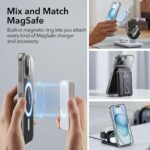 ESR for iPhone 15 Plus Case Set, 1 Tempered-Glass Screen Protector, 1 Set of Lens Protectors, Military-Grade Protection, Yellowing and Scratch Resistant MagSafe Phone Case, Classic Series, Clear - Image 5