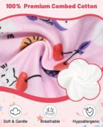 MooMoo Baby Cotton Potty Training Underwear 4 Packs Absorbent Reusable Training Pants for Girls 5T - Image 5