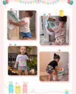 MooMoo Baby Cotton Potty Training Underwear 4 Packs Absorbent Reusable Training Pants for Girls 5T - Image 6
