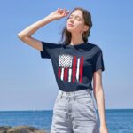 Patriotic Shirts for Women American Flag Shirt 4th of July Tshirt Graphic Tees Casual Short Sleeve Tee Top - Image 3