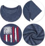 Patriotic Shirts for Women American Flag Shirt 4th of July Tshirt Graphic Tees Casual Short Sleeve Tee Top - Image 4