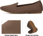 Frank Mully Women's Knitted Square Toe Flats Comfortable Loafer Shoes Office Work Shoes Lightweight - Image 6