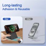 Wireless Charging Station-Magnetic Charger for iPhone 17/16/15/14/13/12 Series, Wireless Charger Compatible with Apple, Stable Wireless Charger Stand for Desk&Bedside,Gifts for Men/Women - Image 6