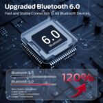 Monster Open Ear AC336 Headphones, Bluetooth 6.0 Wireless Earbuds with Stereo Sound, ENC Clear Call, 21H Playtime, Type-C Charging, Touch Control, IPX6 Waterproof Open Ear Earbuds for Sports - Image 4