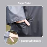 SaphiRose Unisex Rain Poncho Waterproof Raincoat Hooded for Adults Women with Pockets - Image 5