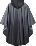 SaphiRose Unisex Rain Poncho Waterproof Raincoat Hooded for Adults Women with Pockets - Image 7