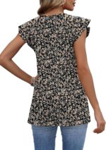WIHOLL Womens Summer Tops 2026 Babydoll Shirts Ruffle Sleeve Spring Outfits Dressy Casual Blouses - Image 5