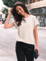 AUTOMET Women Summer Tops 2026 Spring Sweaters Dressy Casual Short Sleeve Shirts Business Blouses - Image 4