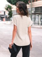 AUTOMET Women Summer Tops 2026 Spring Sweaters Dressy Casual Short Sleeve Shirts Business Blouses - Image 5