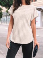 AUTOMET Women Summer Tops 2026 Spring Sweaters Dressy Casual Short Sleeve Shirts Business Blouses - Image 6