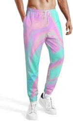 Joggers for Men Funny Pants Casual Track Pants Rave Outfit Athletic Trousers - Image 3
