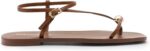 DREAM PAIRS Women's Strappy Flat Sandals for Women Comfortable Open Square Toe Sandals Dressy Beach Thong Cute Wedding Summer Ankle Strap Sandals - Image 5