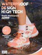 R CORD Kids Hiking Boots Waterproof Outdoor Ankle Hiking Boots for Kids Anti-Slip Walking Boots Comfortable Girls Hiking Boots Hiking Shoes for Camping - Image 4
