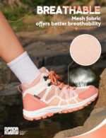 R CORD Kids Hiking Boots Waterproof Outdoor Ankle Hiking Boots for Kids Anti-Slip Walking Boots Comfortable Girls Hiking Boots Hiking Shoes for Camping - Image 7