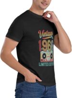 Limited Edition 1966 Shirt for Men, Funny Cotton Vintage 60th Birthday T-Shirts - Image 5