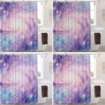 Batmerry Pink Purple Abstract Galaxy Decor Shower Curtain, Hotpink Art Bathroom Decor Polyester Fiber Plastic Rings Quick-Drying Waterproof for Bathtubs/Bathroom, 72x60 inches - Image 10