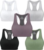 AENLLEY Padded Racerback Sports Bras for Women - Breathable Medium Support for Yoga Gym Workout Fitness - Image 2