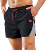 BROKIG Men's 4" Fitted Gym Workout Shorts Breathable Quick Dry Lifting Athletic Running Shorts with Pockets Comfy Casual - Image 2