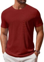 COOFANDY Men's T Shirt Short Sleeve Crew Neck T-Shirt Casual Summer Classic Basic Tee Shirts - Image 2