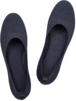 Frank Mully Women’s Ballet Flat Shoes Knit Dress Shoes Round Toe Slip On Ballerina Flats for Woman Low Wedge Comfort Soft - Image 2