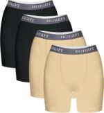 HOTGIFT Womens Boxer Shorts Cotton Boyshorts Underwear Anti Chafing Bike Shorts 4 Pack - Image 2