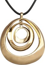 Jeilwiy Leather Necklace For Women Funky Necklace Choker String Cord Necklace with Pendant Boho Style Jewelry - Image 2