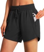 Ksmien Women's 5"/ 7" Athletic Running Shorts Quick Dry Lightweight Workout Gym Shorts with Zipper Pockets UPF 50+ - Image 2