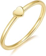 Mameloly 1.5mm 925 Sterling Silver 14K Gold Plated CZ Wedding Bands for Women Dainty Stackable Cubic Zirconia Engagement Rings for Her Size 3-12 - Image 2