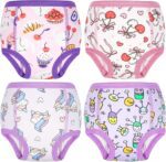 MooMoo Baby Cotton Potty Training Underwear 4 Packs Absorbent Reusable Training Pants for Girls 5T - Image 2