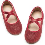 Otter MOMO Toddler Little Girls Princess Shoes Mary Jane Ballerina Flats Flower Girl Dress Shoes - Image 2