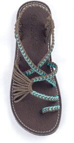Plaka Flat Sandals for Women Palm Leaf - Image 2